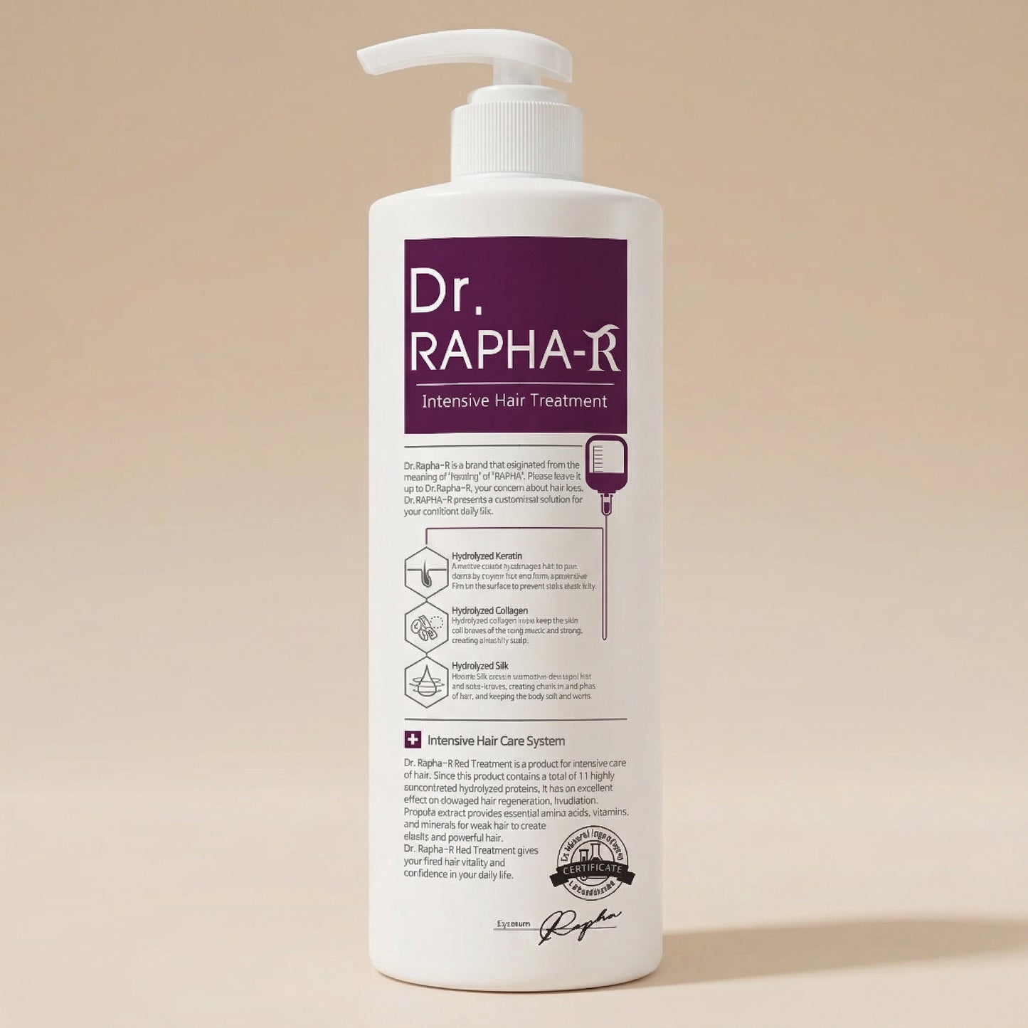 Kem xả phục hồi tóc Dr.RAPHA-R Treatment 1000ml – Dưỡng tóc mềm mượt & chắc khỏe