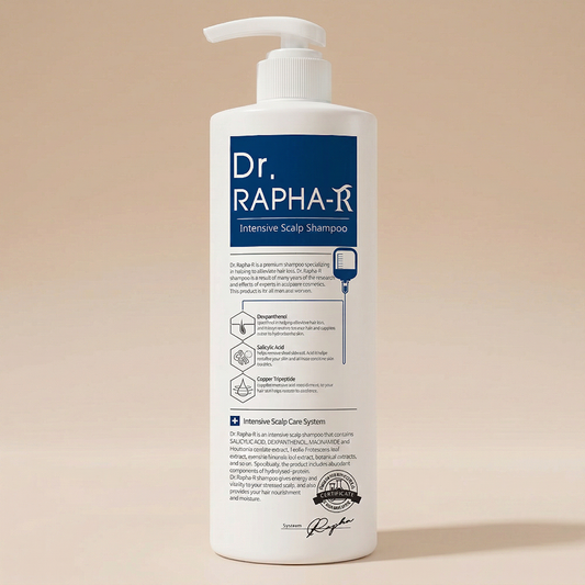 Dầu gội giảm rụng tóc Dr.RAPHA-R Shampoo 1000ml – Làm sạch & phục hồi da đầu