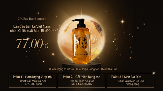 Dầu gội men bia Dr.RAPHA-R 77% 500ml – Giảm rụng tóc & phục hồi tóc hư tổn